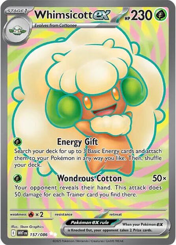 Whimsicott ex (157/086) [Scarlet & Violet: White Flare] Pokémon