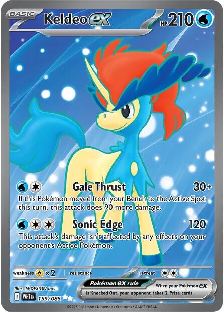 Keldeo ex (159/086) [Scarlet & Violet: White Flare] Pokémon