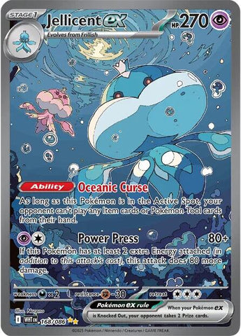 Jellicent ex (168/086) [Scarlet & Violet: White Flare] Pokémon