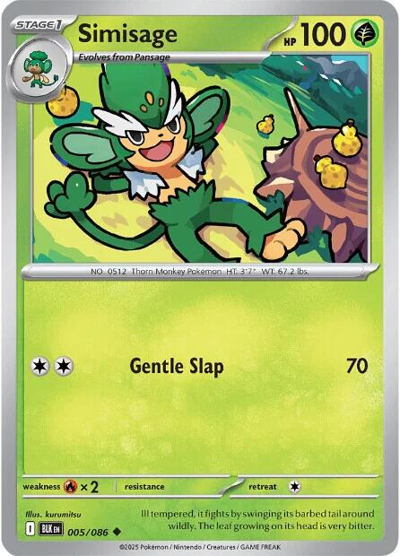 Simisage (005/086) [Scarlet & Violet: Black Bolt] Pokémon