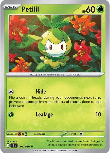 Petilil (006/086) [Scarlet & Violet: Black Bolt] Pokémon