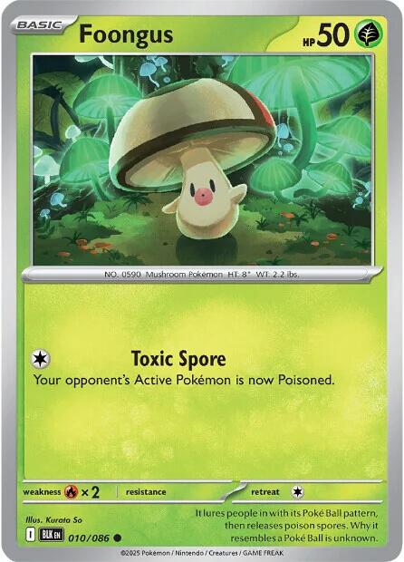 Foongus (010/086) [Scarlet & Violet: Black Bolt] Pokémon