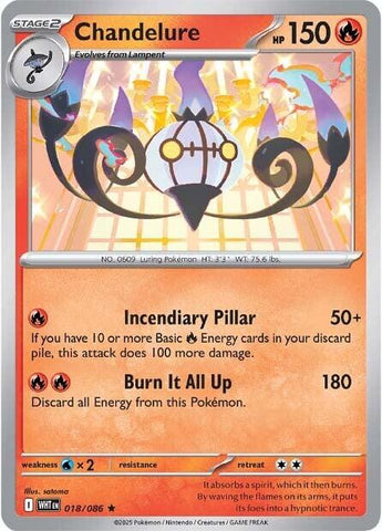 Chandelure (018/086) [Scarlet & Violet: White Flare] Pokémon