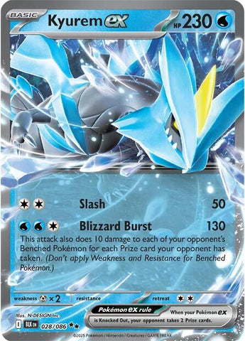 Kyurem ex (028/086) [Scarlet & Violet: Black Bolt] Pokémon
