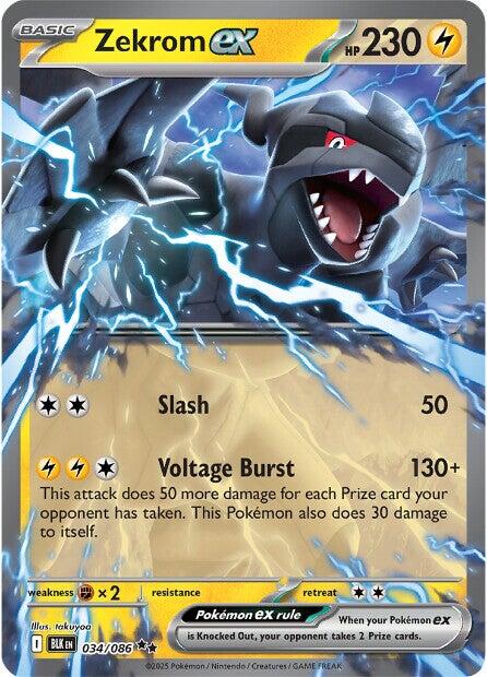 Zekrom ex (034/086) [Scarlet & Violet: Black Bolt] Pokémon