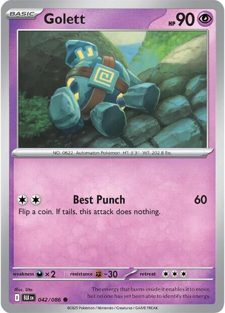Golett (042/086) [Scarlet & Violet: Black Bolt] Pokémon