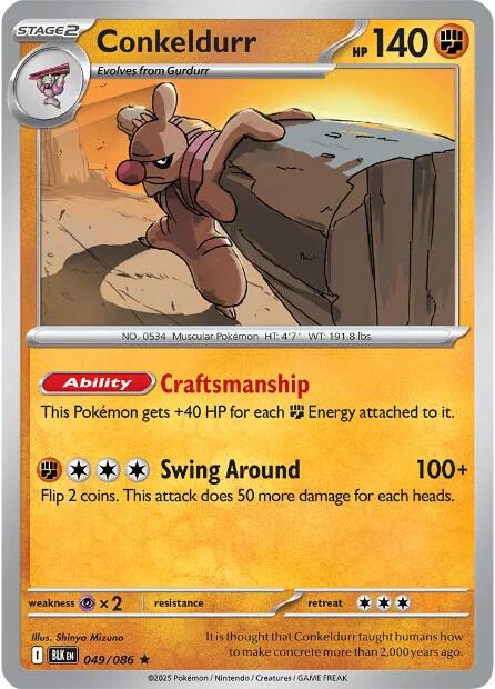 Conkeldurr (049/086) [Scarlet & Violet: Black Bolt] Pokémon