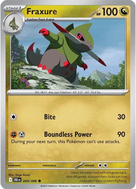 Fraxure (069/086) [Scarlet & Violet: Black Bolt] Pokémon