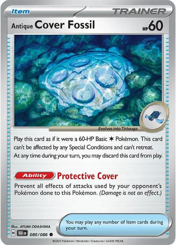 Antique Cover Fossil (080/086) [Scarlet & Violet: Black Bolt] Pokémon
