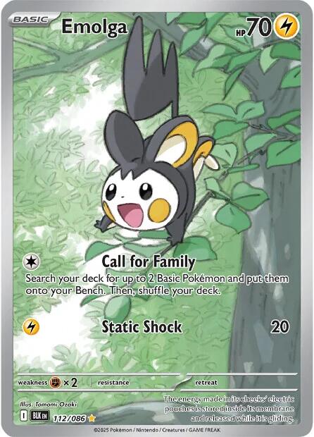 Emolga (112/086) [Scarlet & Violet: Black Bolt] Pokémon