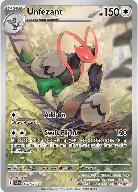 Unfezant (150/086) [Scarlet & Violet: Black Bolt] Pokémon