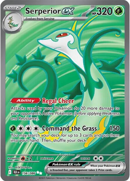 Serperior ex (156/086) [Scarlet & Violet: Black Bolt] Pokémon
