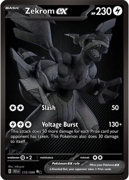 Zekrom ex (172/086) [Scarlet & Violet: Black Bolt] Pokémon