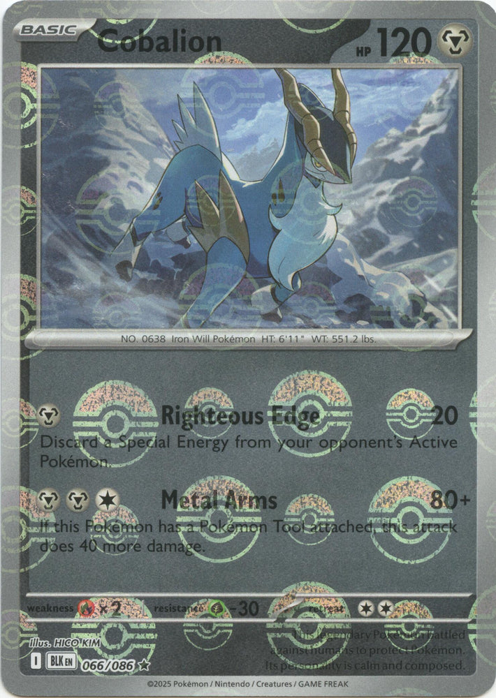 Cobalion (066/086) (Poke Ball Pattern) [Scarlet & Violet: Black Bolt] Pokémon