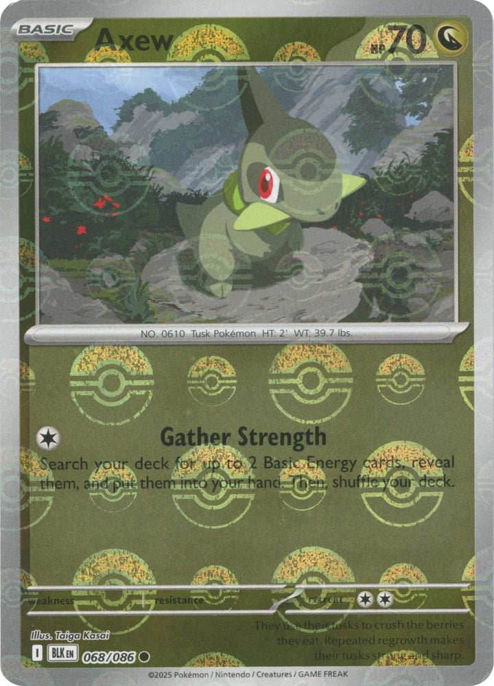 Axew (068/086) (Poke Ball Pattern) [Scarlet & Violet: Black Bolt] Pokémon