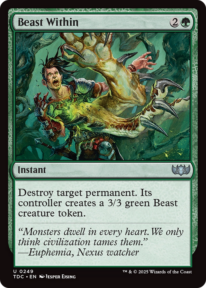 Beast Within [Tarkir: Dragonstorm Commander] Magic: The Gathering
