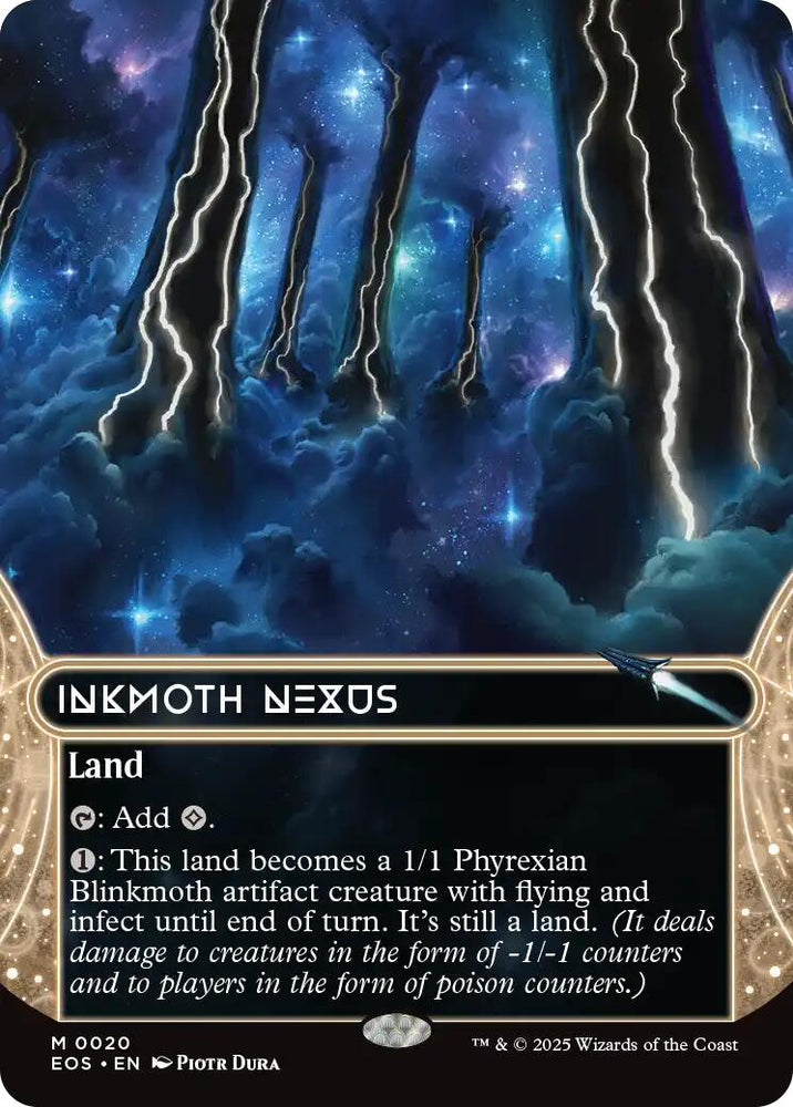Inkmoth Nexus (0020) (Borderless) [Edge of Eternities: Stellar Sights] Magic: The Gathering