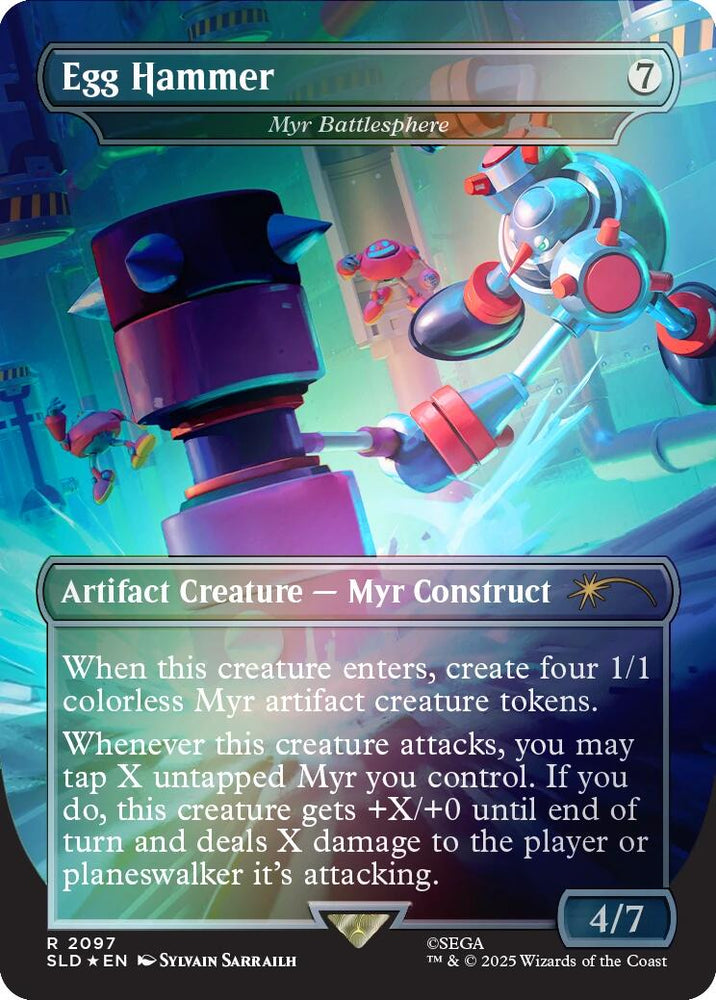 Egg Hammer - Myr Battlesphere (Rainbow Foil) [Secret Lair Drop Series] Magic: The Gathering