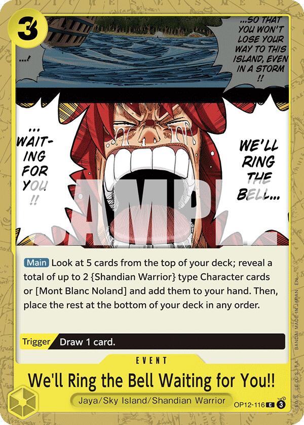 We'll Ring the Bell Waiting for You!! [Legacy of the Master] Bandai