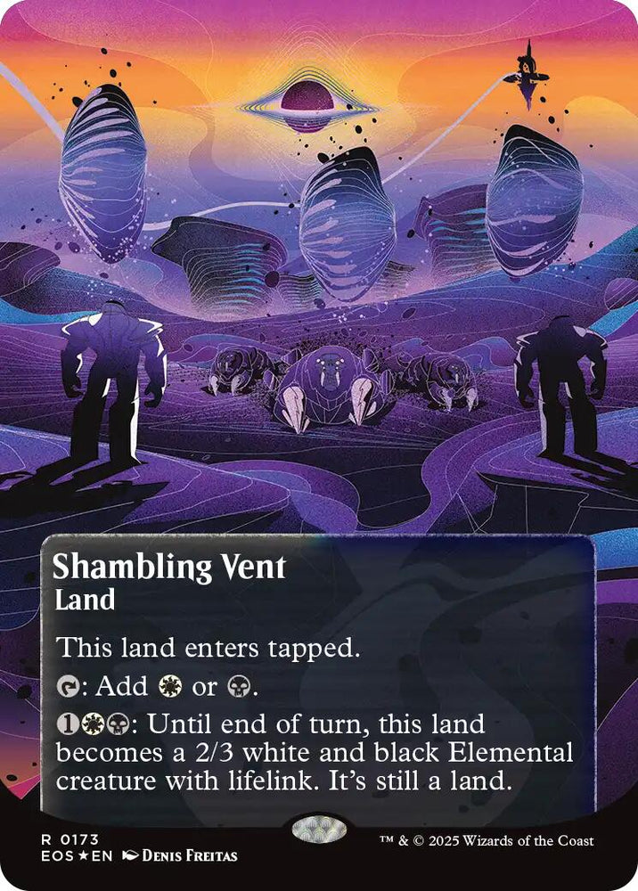 Shambling Vent (0173) (Borderless) (Galaxy Foil) [Edge of Eternities: Stellar Sights] Magic: The Gathering