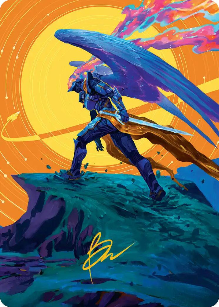 Astelli Reclaimer Art Card (Gold-Stamped Signature) [Edge of Eternities Art Series] Magic: The Gathering