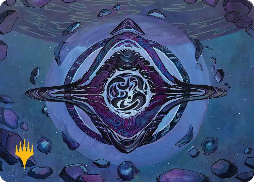 Archenemy's Charm Art Card (Gold-Stamped Planeswalker Symbol) [Edge of Eternities Art Series] Magic: The Gathering