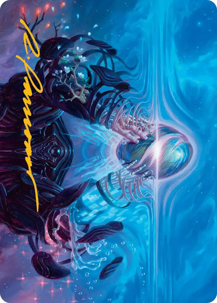 The Endstone Art Card (Gold-Stamped Signature) [Edge of Eternities Art Series] Magic: The Gathering