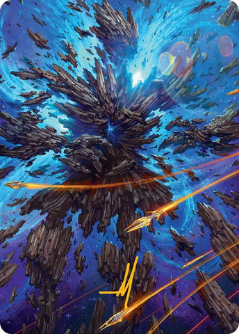 Celestial Colonnade Art Card (Gold-Stamped Signature) [Edge of Eternities Art Series] Magic: The Gathering
