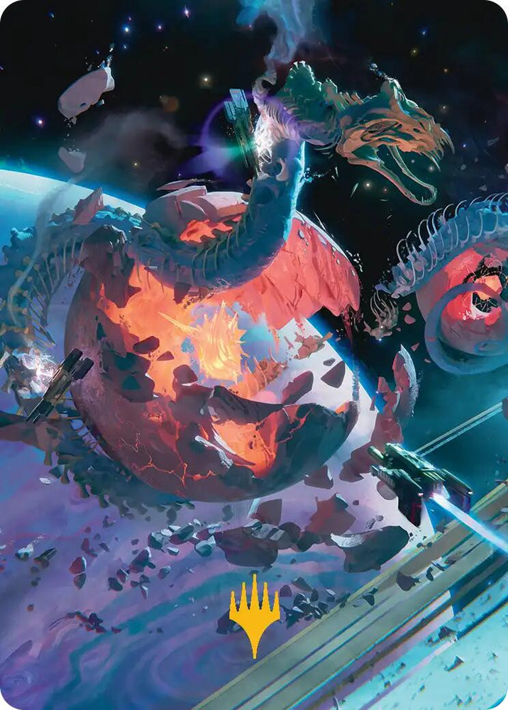 Scavenger Grounds Art Card (47/54) (Gold-Stamped Planeswalker Symbol) [Edge of Eternities Art Series] Magic: The Gathering