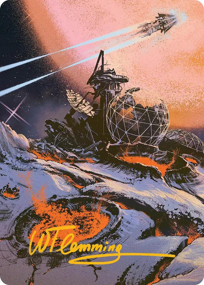 Petrified Field Art Card (Gold-Stamped Signature) [Edge of Eternities Art Series] Magic: The Gathering