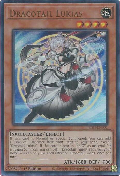 Dracotail Lukias [JUSH-EN001] Ultra Rare Yu-Gi-Oh!