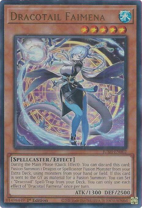 Dracotail Faimena [JUSH-EN002] Ultra Rare Yu-Gi-Oh!