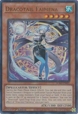 Dracotail Faimena [JUSH-EN002] Ultra Rare Yu-Gi-Oh!