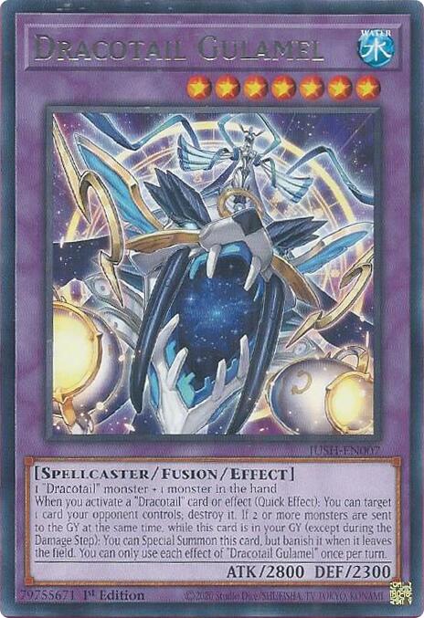 Dracotail Gulamel [JUSH-EN007] Rare Yu-Gi-Oh!