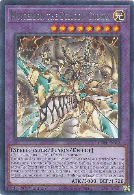 Mysterion the Dragon Crown [JUSH-EN013] Rare Yu-Gi-Oh!