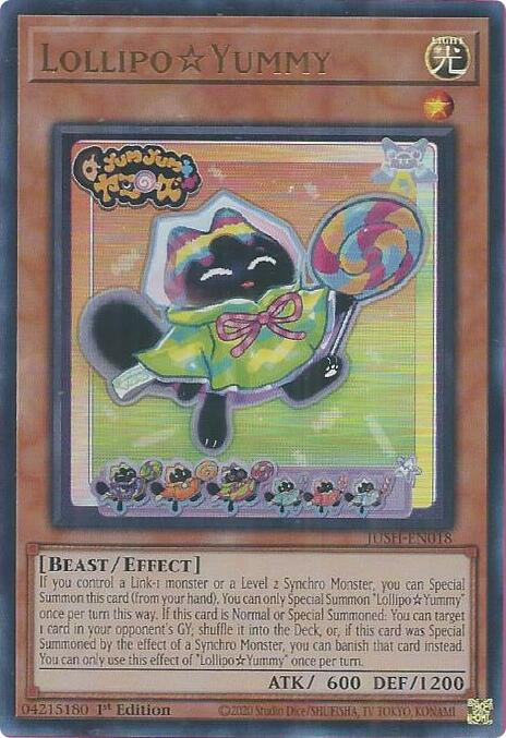 LollipoYummy [JUSH-EN018] Ultra Rare Yu-Gi-Oh!