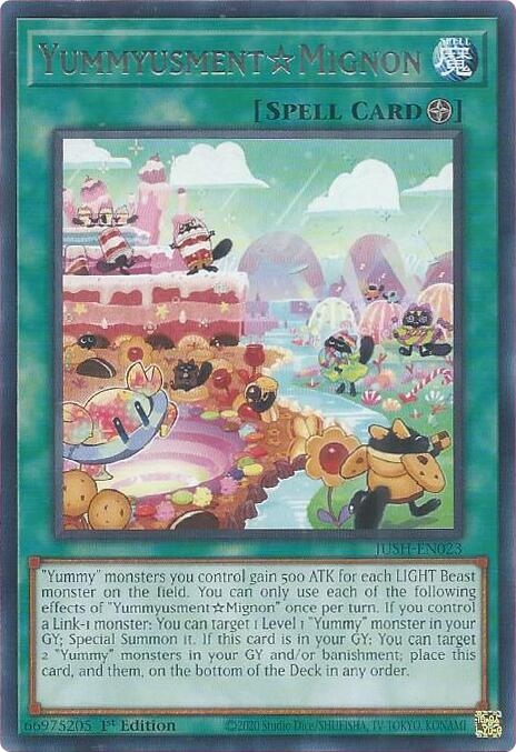 YummyusmentMignon [JUSH-EN023] Rare Yu-Gi-Oh!