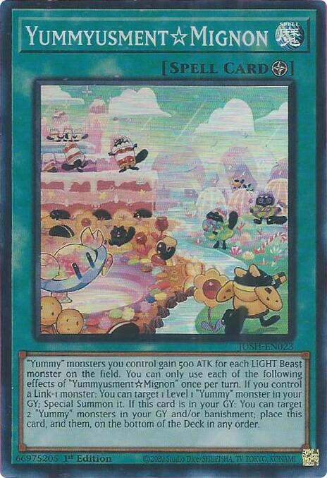 YummyusmentMignon (Super Rare) [JUSH-EN023] Super Rare Yu-Gi-Oh!