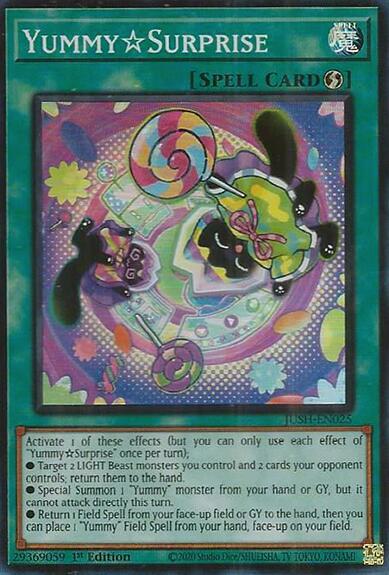 YummySurprise [JUSH-EN025] Super Rare Yu-Gi-Oh!