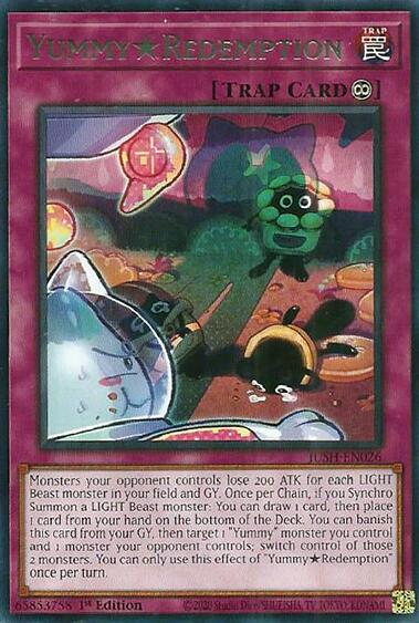 YummyRedemption [JUSH-EN026] Rare Yu-Gi-Oh!