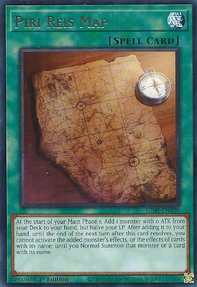 Piri Reis Map [JUSH-EN030] Rare Yu-Gi-Oh!