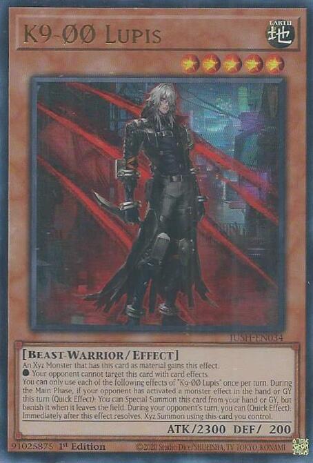 K9-00 Lupis [JUSH-EN034] Ultra Rare Yu-Gi-Oh!