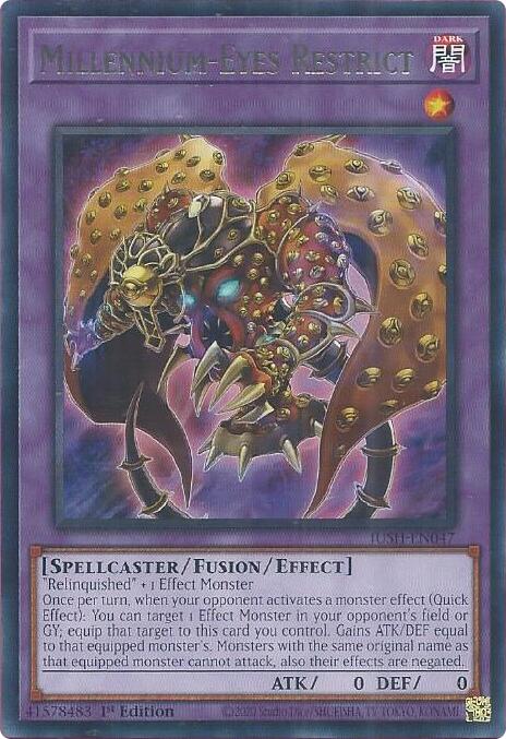 Millennium-Eyes Restrict [JUSH-EN047] Rare Yu-Gi-Oh!