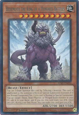 Behemoth the King of a Hundred Battles [JUSH-EN050] Rare Yu-Gi-Oh!