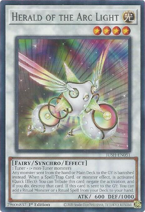 Herald of the Arc Light [JUSH-EN051] Rare Yu-Gi-Oh!