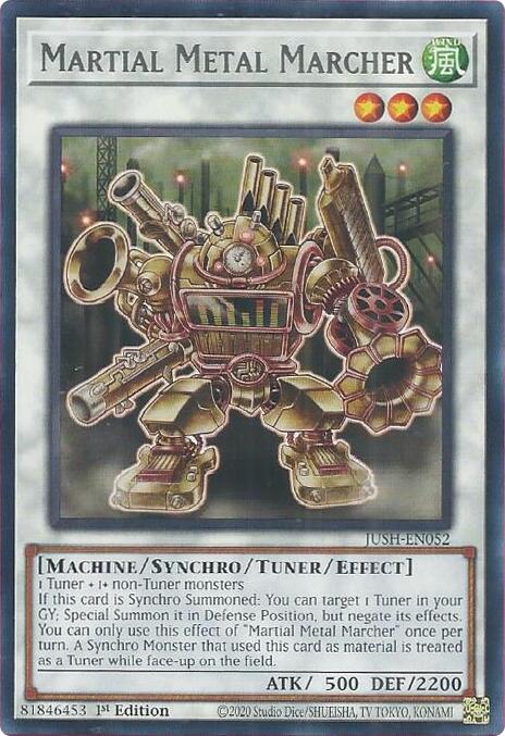 Martial Metal Marcher [JUSH-EN052] Rare Yu-Gi-Oh!