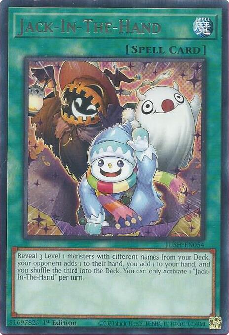 Jack-In-The-Hand [JUSH-EN054] Rare Yu-Gi-Oh!