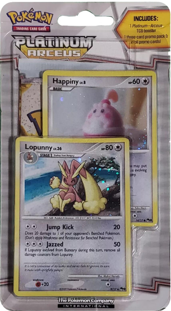 Platinum: Arceus - Blister Pack (Happiny & Lopunny) Pokémon