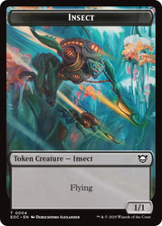 Insect // Elemental (0008) Double-Sided Token [Edge of Eternities Commander Tokens] Magic: The Gathering