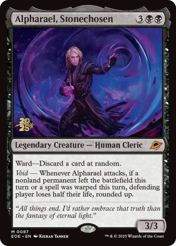Alpharael, Stonechosen [Edge of Eternities Prerelease Promos] Magic: The Gathering